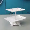 Suporte de mesa para sobremesas, pratos, expositores, enfeites, bandeja para lanches e frutas, decoração de casamento, mesa de centro para sala de estar, prato de frutas personalizado