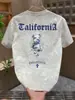 Camiseta Casual Versátil Nueva de Alta Calidad con Mangas Cortas, Estampado Creativo, Cuello Redondo Moderno, Corte Holgado a la Moda de Media Manga