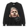 Estilo quente transfronteiriço Neymar estampa cabeça grande manga curta oversized ombro caído gola pequena marca da moda algodão T