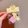 Lindas Pegatinas de Flequillo de Dibujos Animados para Niños Pegatinas Mágicas Bordadas Sanrio Herramienta para Ordenar el Cabello de Niñas Postes para el Cabello