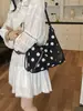 Bolso Tote de Lunares Grande de Moda Súper Popular Coreano para Mujer 2026 Nuevo Bolso de Hombro Cruzado Versátil para el Trabajo