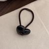 Coração de pêssego resina amor geléia faixa de cabelo rabo de cavalo elástico bola cabeça corda rede acessórios de cabelo vermelho cocar de alta elasticidade acessórios para o cabelo