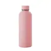 Garrafa Americana de Boca Pequena Garrafa de Água para Exterior Tinta de Borracha Aço Inoxidável Copo Térmico Portátil para Exterior Doméstico Copo Térmico