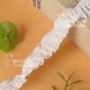Venta directa de fábrica de 2,0 cm de encaje elástico de un solo hongo hecho a mano, encaje decorativo para ropa, falda, encaje elástico