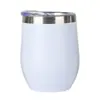 Copo Térmico de Aço Inoxidável Dupla Camada a Vácuo 12oz Casca de Ovo 304 Copo Térmico Portátil para Carro Presente Empresarial Taça de Vinho Tinto