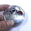 Emblema de Cubierta de Cubo de Rueda Calavera de Cabeza de Lobo Modificada 56mm Aleación de Aluminio Pegatina para Cubo de Rueda Pegatina Personalizada para Tapa Central de Cubo de Rueda Emblema