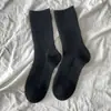 Meias Peludas Espessas Empilhadas Soltas Femininas Meio da Panturrilha Cor Café Estilo Japonês Outono Inverno Quentes Meias Grossas de Agulha Dupla Venda por Atacado de Meias Zhuji