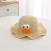 Ojos Grandes Boca Grande Divertida Sombrero de Pescador de Verano Sombrilla Sombrero Protector Solar Sombrero Transpirable Fresco para Bebé Sombrero de Playa de Princesa