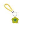 Serie Flor de Cerezo de Amazon Llavero Creativo de Cuerda Trenzada Accesorios Xiyin Anillo de Llave Trenzado Dibujo Animado Cuerda de Cuero Llave