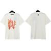 Versión correcta PALM camiseta de manga corta con estampado de letras de ángeles de oso decapitado para hombre y mujer, manga corta de verano