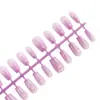 Uñas Postizas Moradas Encanto Ojo de Gato Elegante Moda Uñas Blanqueadoras Venta al por Mayor Uñas Removibles Portátiles 30 Piezas