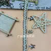 Estilo Étnico Fita de Algodão e Linho Crochê à Mão Pingente de Concha Pérola Renda DIY Barra de Saia Estilo Boêmio Acessórios Têxteis para Casa