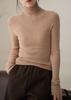Suéter de cuello alto de lana sin bombear, especial para el hilo del Yangtze 120 Puntos, sin costuras, para mujer, camiseta interior