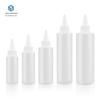 60ml80ml120ml180ml250ml frasco com bico fino tipo squeeze PE translúcido sub-embalagem de líquido pigmento personalização