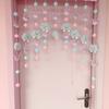 Cortina Decorativa Culomi Sweet Home Cortina de Porta para Quarto de Menina Cortina de Pérolas Vento Princesa Cortina Suspensa Irmã Suave