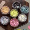 Arte de Unhas 5 Cores Transfronteiriça Concha Opala Nuvem Pó Brocado Dourado Polarizado Ultra-Fino Joias para Unhas Glitter para Unhas Lantejoulas
