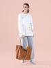 Bolsa de Lona Cor Sólida Feminina Grande Capacidade Estilo Coreano Estilo Preguiçoso Bolsa de Ombro Transfronteiriça Explosão Bolsa de Água Lavada em estoque Atacado