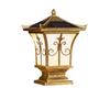 Lámpara de Cabeza para Columna de Esquina de Techo Voladizo Lámpara de Pared Lámpara Solar para Columna de Casa Lámpara de Exterior Impermeable Puerta Flor de Papel Puntiaguda