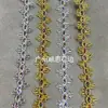 Venta Directa de Fábrica Artículo Más Vendido: Pequeño Accesorio para el Cabello de Encaje con Lazo de Doble Oreja Dorado y Plateado Estilo Chanel Caja de Regalo Cinta Decorativa