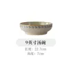 Louça de Mesa Cerâmica Pintada à Mão Estilo Japonês para Uso Doméstico Novo Modelo 2026 Tigelas e Pratos Cor Sob Esmalte Tigelas de Arroz Pratos Pratos de Ramen Pratos de Peixe