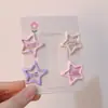 Pin de pelo estrella rosa degradado de fantasía Celebridad de Internet mechón lateral flequillo pin BB corazón de niña pin versátil tocado