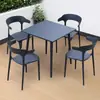 Mesas y Sillas de Exterior, Mesas y Sillas para Reuniones en el Patio, Muebles de Exterior al Aire Libre para el Ocio, Impermeables y a Prueba de Sol, para Beber Té, Café, Té de Leche en el Patio, Populares en Redes Sociales