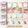 Papel de Nota Adesivo Decorativo de Alto Valor Específico para Estudantes Rasgável Desenho Animado Fofo Crayon Shin-Chan Sonolento