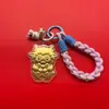 Nuevo llavero de oro puro 999 "Oveja Próspera", un regalo de alta gama para eventos de negocios para atraer riqueza y prosperidad en el Año de la Oveja