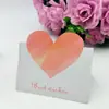 Tarjeta de felicitación con corazón estéreo estilo Ins coreano Día de San Valentín Floristería Tarjeta de felicitación de Navidad Gracias Bendición Tarjeta Pequeña