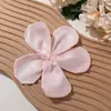 Accesorios para el Cabello, Broches, Accesorios para Ropa Hechos a Mano DIY de Flor de Cinco Pétalos en Tela de Satén Dulce y Atmosférica Estilo Coreano