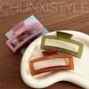Corea del Sur Pinza Grande de Acrílico Larga Cuadrada para el Cabello de Mujer Cantidad Múltiples Discos Pinza Fija para el Cabello Nuevo 2024 Pinza de Tiburón