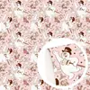 Tela de poliéster y algodón fina con estampado digital de serie navideña o tela impermeable, tela para falda, ropa, mantel hecha a mano DIY, 1Yc43563