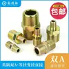 Conector Hidráulico de Alta Pressão Rosqueado em Excesso Aço Carbono Galvanizado Rosca Macho Tubo de Óleo Rosca Redutora Conector Macho/Imperial 2346