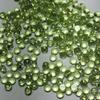 Olivina Natural Redonda Fondo Plano Corte Rosa 2.5mm Olivina Verde Claro Verde Fruta