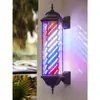 Luz Rotatoria LED Simple Retro para Peluquería Tienda de Barbería Exterior Rotatoria Linterna de Palacio Colgante de Pared Señal Luminosa Fabricante
