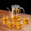 Bule de Chá Elegante Caneca Modelo Novo 2025 Separação Chá-Água Revestimento Interno Totalmente de Vidro Filtro de Um Clique Infusor de Chá Magnético Caneca para Uso Doméstico