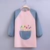 Sobretudo infantil pintura roupas manga comprida bebê avental impermeável impresso LOGOTIPO jardim de infância arte avental pintura sobretudo