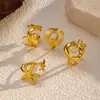 Moda Transfronteriza Europea y Americana Anillo de Acero Inoxidable con Forma Especial para Mujer Retro Popular Geométrico Ajustable Anillo de Acero de Titanio Lote