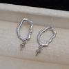 Aretes Barrocos de Plata S925 con Forma Collar Colgante para Mujer 9-17 Perla Cuenta Deformada Joyería Accesorios diy 4198
