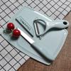 Fábrica atacado faca cerâmica faca três peças conjunto presente suplemento alimentar descascador de faca de frutas melão plainer placa de corte combinação terno