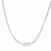 Collar de Cadena Hueso de Serpiente Anudado de Doble Capa para Mujer, Nuevo Modelo 2025, Diseño de Nicho de Lujo de Alta Gama, Accesorio Versátil con un Ambiente Elegante