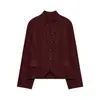 Ins estilo europeu e americano transfronteiriço 2026 nova moda elegante feminino atacado para o dia a dia gola redonda blazer resistente com botões