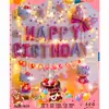 Ins Juego de Globos para Decoración de Cumpleaños Niños Niñas Fiesta de Cumpleaños de Bebé Accesorios para Disfrazar Escena
