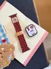 Pulseira de relógio de tricô com urso de bolinhas, compatível com Apple Watch Séries 12, 11, 10 SE e Ultra