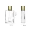 Botella de perfume de vidrio al por mayor de fábrica 60ml bayoneta 100ml botella rociadora hidratante cuadrada plana Botella para tónico