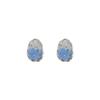 Sistema de Sanación~Pendientes Azules Pequeños de Sal Marina Fresca para Mujer, Modernos Elegantes, Versátiles, de Gama Alta, Pendientes de Estilo Festivo, Pendientes