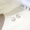 Pendientes Geométricos de Moda para Otoño e Invierno para Mujer, Nicho Lujo Ligero Moda Versátil Ecológico Galvanizado Tienda Venta al por Mayor