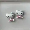 Lindo Gato Kt de Corazón Sentado Relleno de Algodón Accesorios Pasador Funda para Teléfono Móvil Equipaje Zapatos Calcetines Accesorios de Ropa Accesorios Decoración DIY