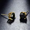 Pendientes de Cristal de Zirconia Blanca Redonda con Garras Cuatro, Explosiones Blancas K Blancas de Shein Transfronterizos para Mujer, 8 mm, Joyería de Oreja Simple de Moda Versátil