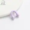 Llavero de Herradura Colorido Pintado en Forma de D Abrible Llavero de Cuentas Perler Accesorios de Joyería DIY Anillo de Conexión de Aleación